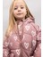 Kız Bebek Çiçekli Kapüşonlu Şişme Mont C5313A524AU 4