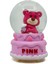 Işıklı Kar Küresi Pembe Ayıcık Cupcake 7 cm 2