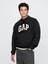 Erkek Siyah Gap Logo Vintage Soft Fleece Sweatshirt 1