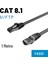 Cat8 Yassı Ftp Lsnh Ethernet Patch Kablo 1 mt Siyah 1