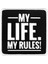 V1 My Life My Rules ! - 1sb Kod Logolu Unisex Siyah-Beyaz Bench (Patch) 1