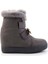 Gri Süet Kadın Bot & Bootie K02566415002 2