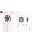 12V Fan Motoru Emici Aksiyel 8 " (Helis) (Dış Çap 210 Mm) 4