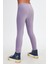 Açık Lila Kız Çocuk Fitilli Kadife Tayt 4
