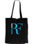 Roger Federer Blue Logo Siyah Kanvas Bez Çanta 1