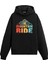 Retro Dağ Bisikleti Baskılı Ünisex Kapşonlu Hoodie 1