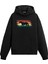At Silüet Baskılı Retro Ünisex Kapşonlu Hoodie 1