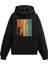 Doğa ve Avcı Silüet Baskılı Retro Ünisex Kapşonlu Hoodie 1