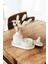 Dekoratif Tepside 3 Lü Bohem Set, Modern Tasarım Doğal Soya Mum ve Iskandinav Tasarım Vazo 2