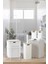 Beyaz Kare Mina Due Yedekli Wc Kağıtlık ve 6 Parça Banyo Seti 3