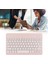 Samsung Galaxy Tab Active 3 SM-T577 Uyumlu Kablosuz Bluetooth Şarj Edilebilir Türkçe Q Klavye - Pembe 3