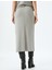 Standart Bel Slim Fit Fitilli Uzun Kalem Etek 4
