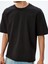 Oversize T-Shirt Bisiklet Yaka Kısa Kollu Pamuklu 5