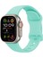 Apple Watch Ultra 49MM Uyumlu KRD-131 Silikon Kordon Strap Kayış-Açık Yeşil 1