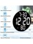 Dijital Modern 12 inç Elektronik LED Duvar Masa Saati Sıcaklık Nem Alarm 2