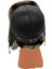 Gerçek Tavşan Kürklü Ushanka Deri Pilot Şapka Ayarlanabilir Tokalı Kışlık Outdoor Şapka Rex Model 4