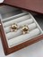 Gold Mini Inci Detaylı Topçuk Vintage Küpe 2
