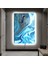 Ledli 90x60 Mavi Kolaj Çizim Kanvas Tablo 1