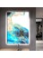 Ledli 90x60 Mavi Kolaj Çizim Kanvas Tablo 1