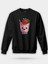 Çilekli Milkshake Baskılı Bisiklet Yaka Oversize Sweatshirt 1