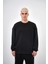 Erkek Basic Bisiklet Yaka Oversize Sweatshirt 2