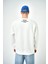 Erkek Palmiye Desenli Baskılı Bisiklet Yaka Oversize Sweatshirt 3