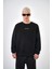 Erkek Da Vinci Nakışlı Baskılı Oversize Sweatshirt 1