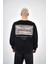 Erkek Da Vinci Nakışlı Baskılı Oversize Sweatshirt 3