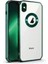 iPhone x / Xs Kılıf Logo Yeri Açık Kamera Lens Korumalı Renkli Kenarlı Şeffaf Silikon 1