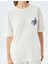 Oversize Arkası Baskılı Sloganlı Bisiklet Yaka Kısa Kollu T-Shirt 5
