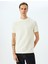Bisiklet Yaka Pamuklu Dokulu Kısa Kollu Slim Fit T-Shirt 3