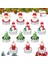 Vıp Delu x e 12 Adetgerçek Yılbaşı Mumu Noel Tealight Mum Noel Baba Kardan Adam Çam Ağacı Full Set 2