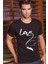 Berrak Erkek Love Baskılı T Shirt 1037 1