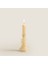 Flamme Kaideli Şamdan Mum Gold 20 cm Gold 1
