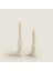 Flamme Kaideli Şamdan Mum Gold 25 cm Gümüş 5