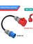 Evchargercar 5X32A Priz(Kapaklı), 3X32A Fiş Dönüştürücü Adaptör. 3