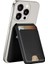 Findmy Özellikli Magnetik Standlı Kartlık MW-005 Qi Kablosuz Şarj Uyumlu Mag Wallet Siyah 1