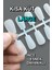 100 Adet Mat LARGE Beden KISA Takma Tırnak Seti KÜT COFFIN Şekil. Özel Kutuda ve Yapıştırıcı Hediyeli 1