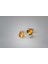 Sarı Topaz Doğal Taş Mini Gümüş Küpe 1