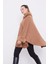 Camel Kürk Detaylı Kaşmir Panço 3