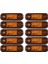 10X Amber 3 LED 3.4 Inç Kamyon Römork Camper Sinyal Işığı Vidalı (Yurt Dışından) 1