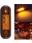 10X Amber 3 LED 3.4 Inç Kamyon Römork Camper Sinyal Işığı Vidalı (Yurt Dışından) 2