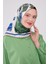 Saks Mavisi Küp Desen Twill Eşarp 2