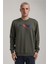 Bisiklet Yaka Bordo Slim Fit Sweatshirt 24FWM60184 1