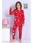 Elmp Yılbaşı Desenli %100 Pamuk Unisex Kız ve Erkek Çocuk Pijama Takımı 1-13 Yaş 4000 3