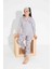 Tarp Gri Ayıcıklı Önden Düğmeli Polar Kız Çocuk Pijama Takımı 7-11 Yaş 2704-G 2