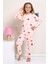 Elmp Pembe Çilek Desenli %100 Pamuk Kız Çocuk Pijama Takımı 1-13 Yaş 4056 1