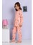 Elmp Somon Baykuş Desenli %100 Pamuk Kız Çocuk Pijama Takımı 1-13 Yaş 4062 2