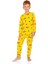 Elmp Sarı Arabalı Fil Desenli %100 Pamuk Erkek Çocuk Pijama Takımı 1-13 Yaş 3053 1