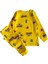 Elmp Sarı Arabalı Fil Desenli %100 Pamuk Erkek Çocuk Pijama Takımı 1-13 Yaş 3053 3